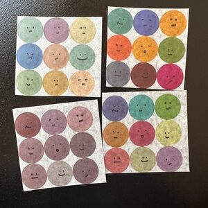 Colorful Emotion Stickers - Multicolor Pack